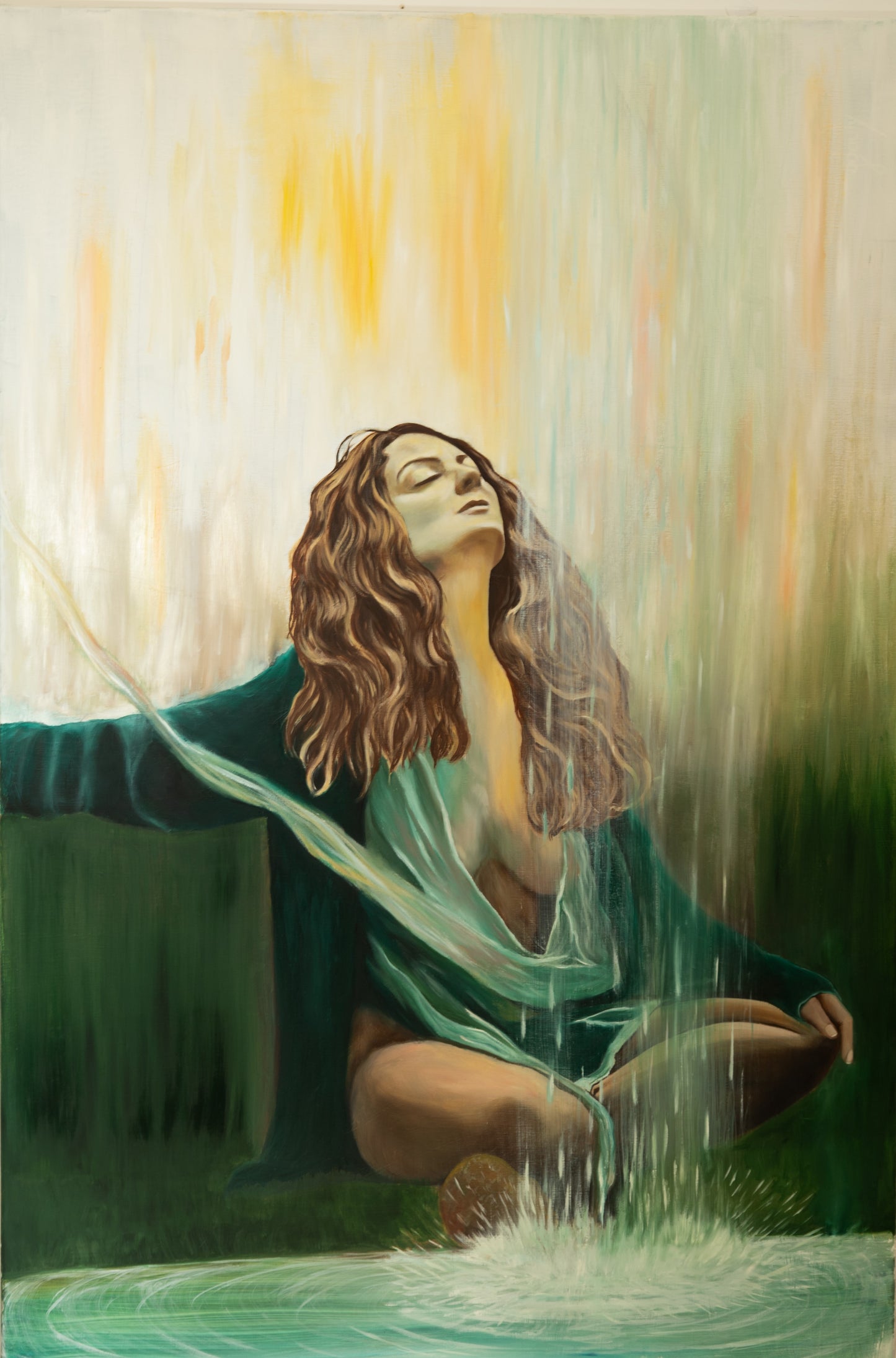Transcendance, 2025, Huile sur toile, 150 x 100 cm
