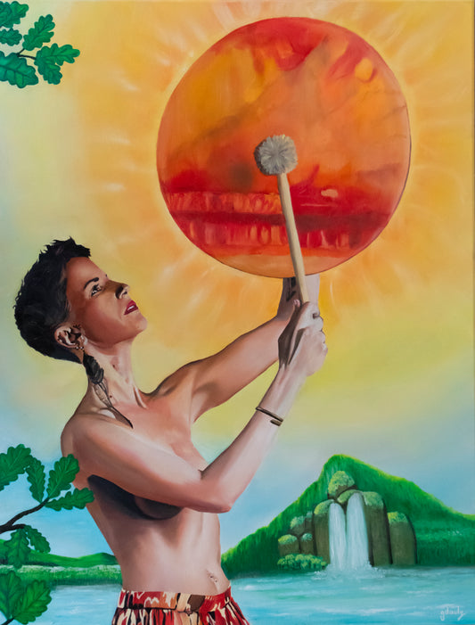 Force, 2024, Huile sur toile, 116 x 89 cm