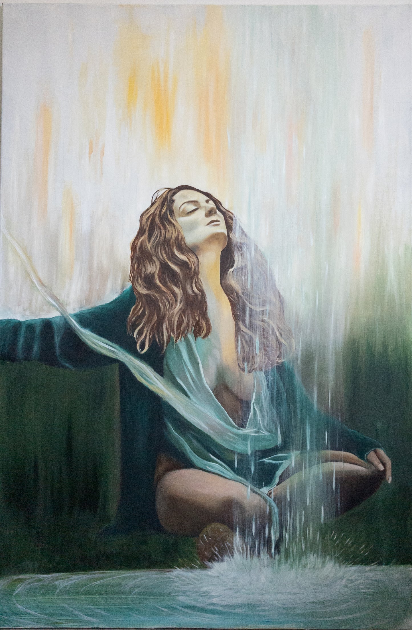 Transcendance, 2025, Huile sur toile, 150 x 100 cm