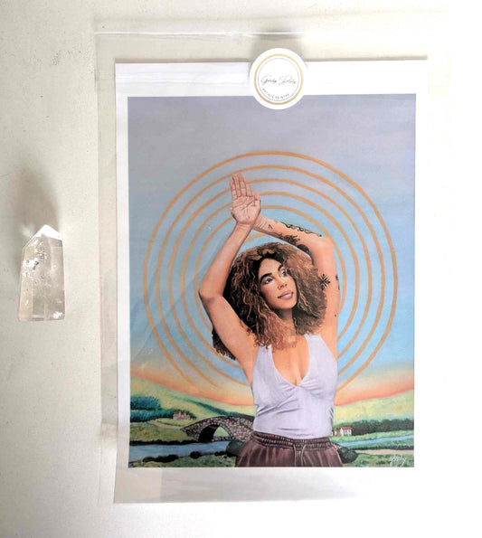 Tirage A4 de l'œuvre "Rayonner"