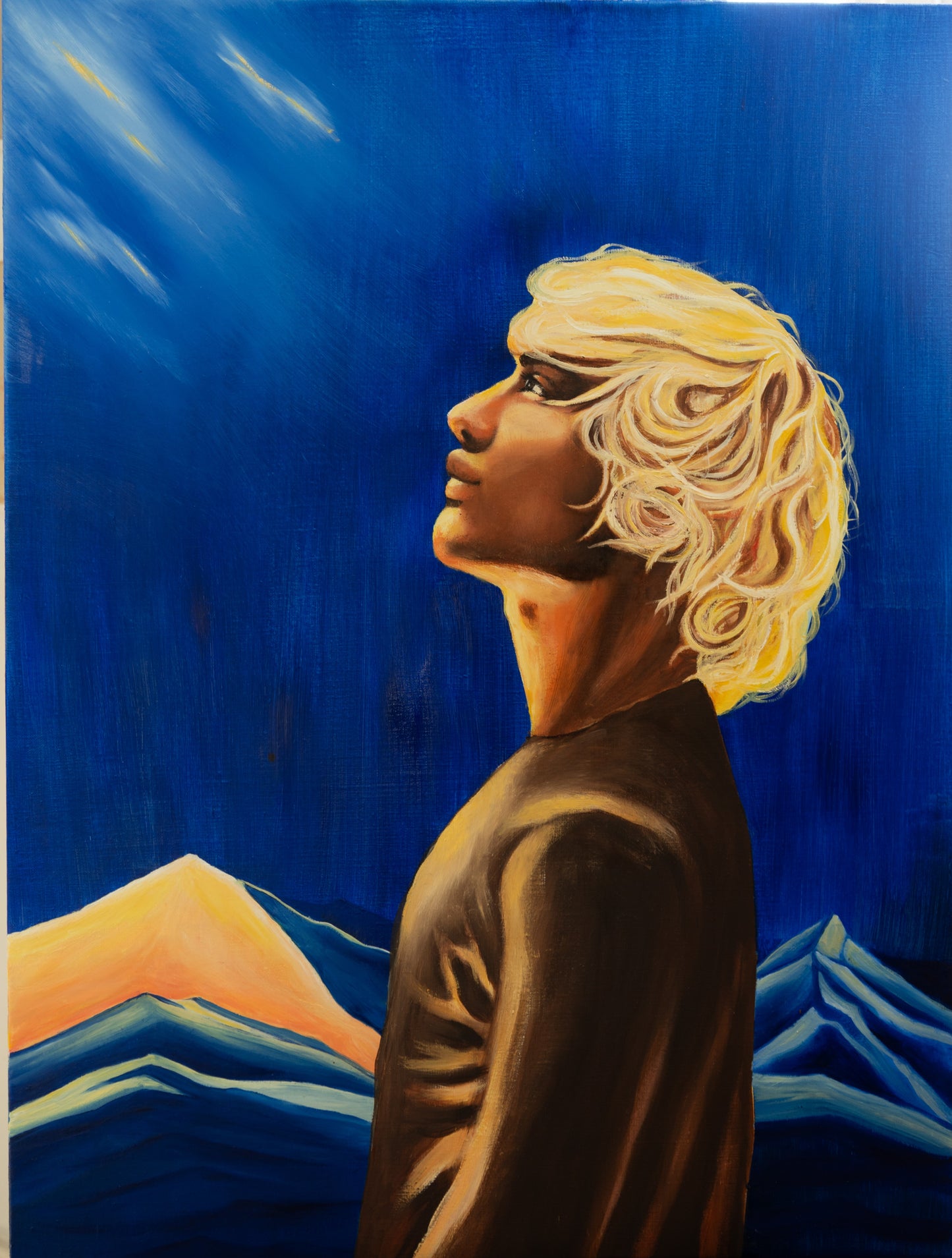 Contemplation, 2025, Huile sur toile, 80 x 60 cm