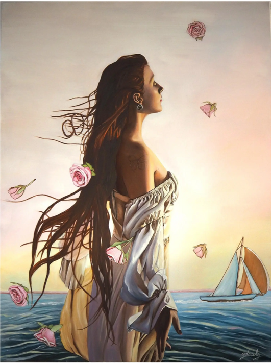 Liberté, 2024, Huile sur toile, 116 x 89 cm